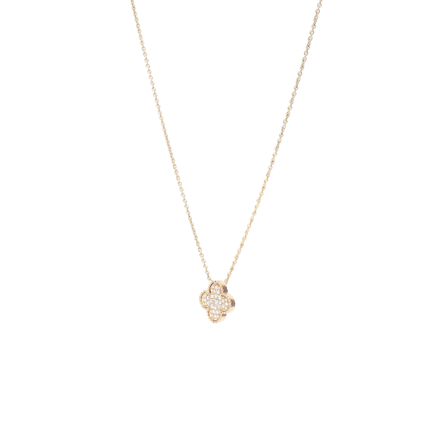 COLLIER_PENDENTIF_QUADRILOBE_DIAMANTS_0,60_CT image