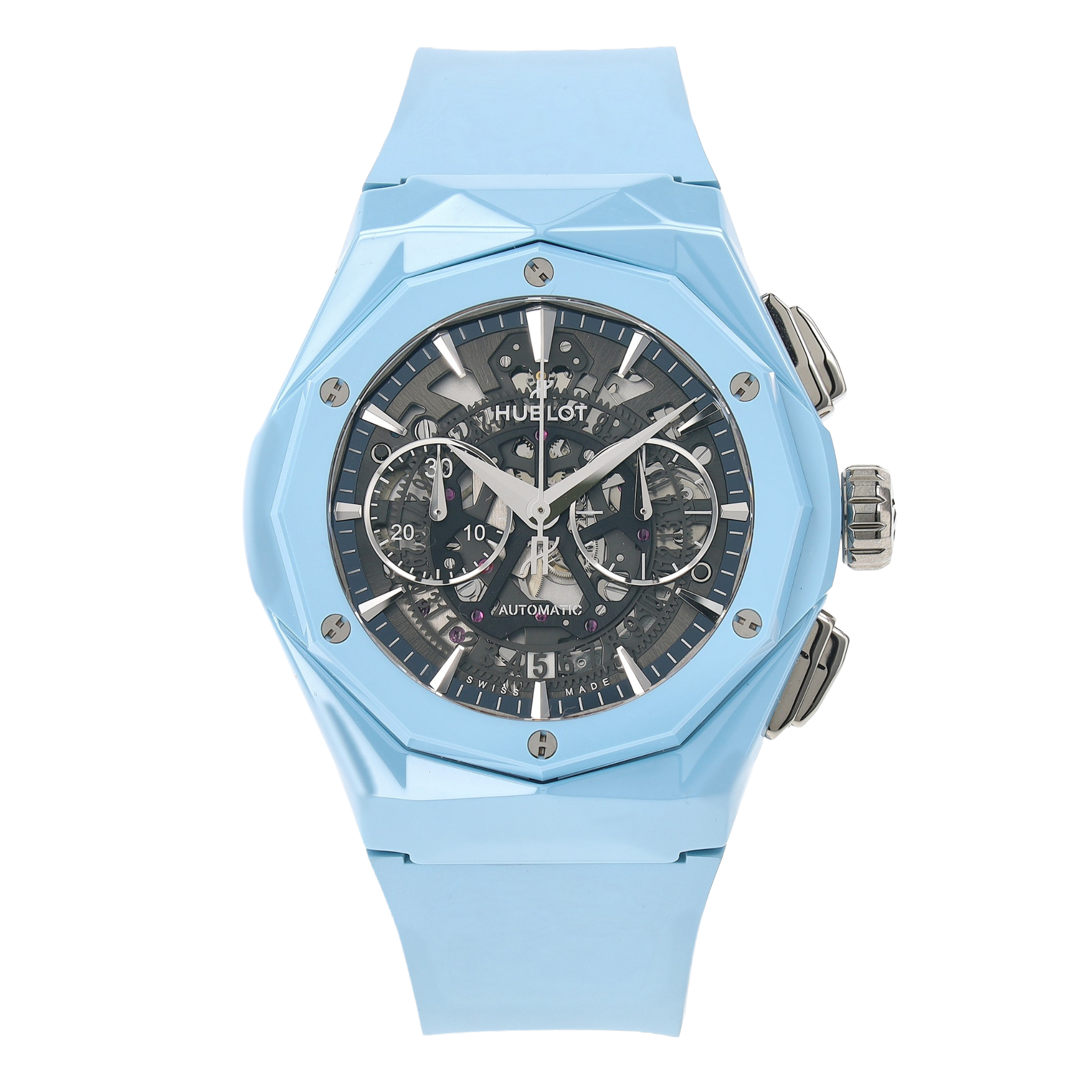 HUBLOT CLASSIC FUSION AEROFUSION CHRONOGRAPH ORLINSKI LIGHT BLUE
