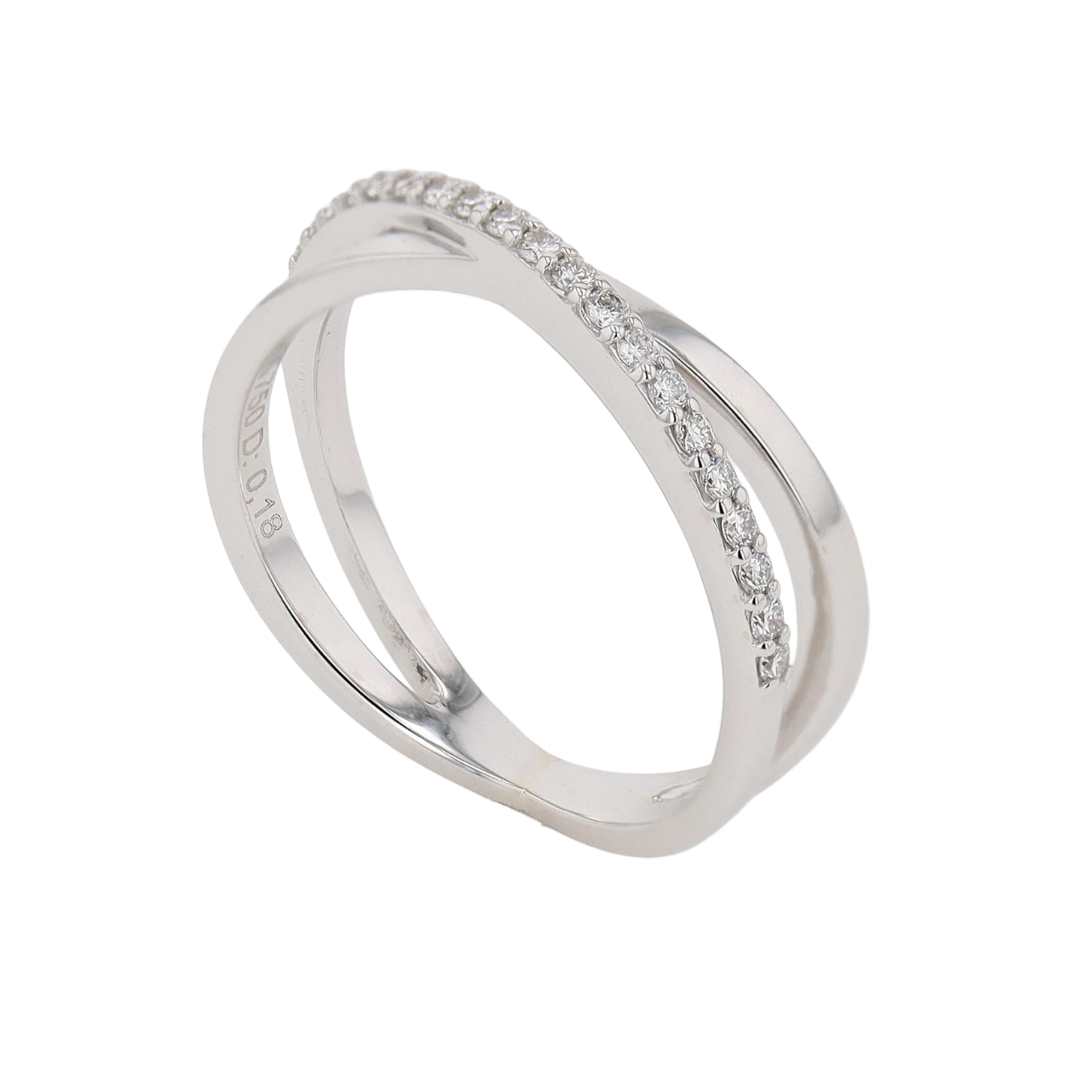 BAGUE_CROISEE_DIAMANTS_0.18_CT image