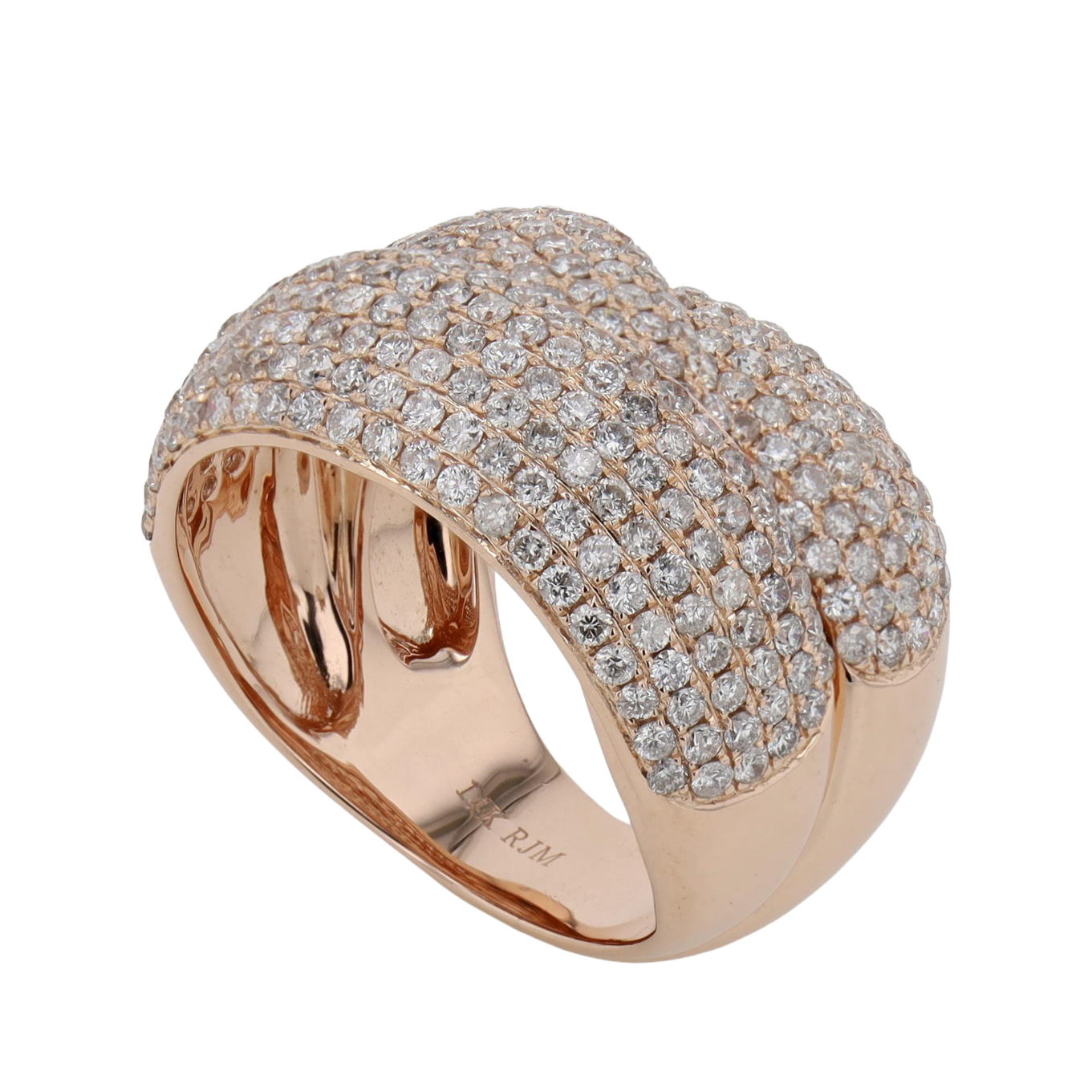 BAGUE_DOME_BANDES_ENTRELACEES_DIAMANTS_1.10_CT image