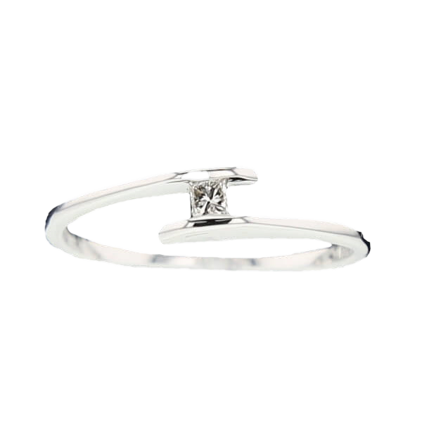 BAGUE OR GRIS ET DIAMANT