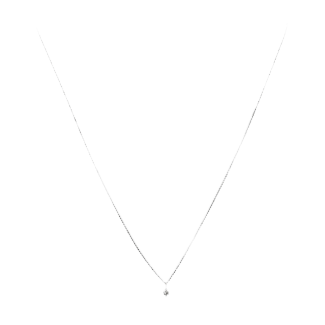 COLLIER_SOLITAIRE_EN_OR_GRIS_0.11_CARATS image