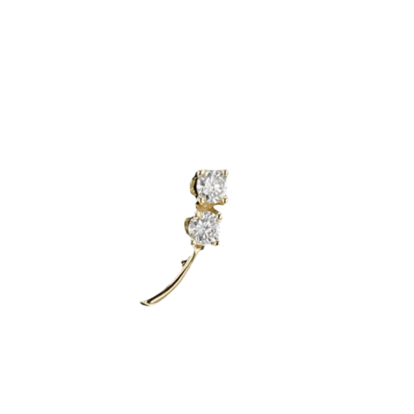 BOUCLES_D'OREILLES_OR_JAUNE_DIAMANTS_0.32_CARATS image