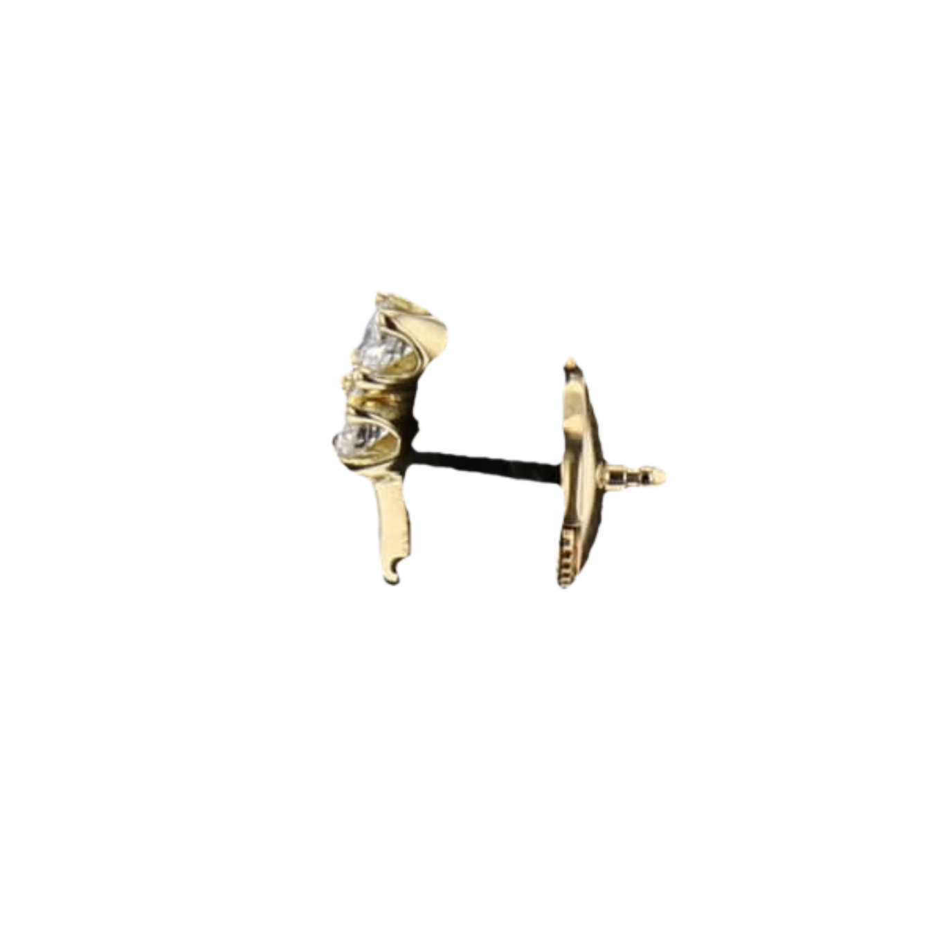 BOUCLES_D'OREILLES_OR_JAUNE_DIAMANTS_0.32_CARATS image