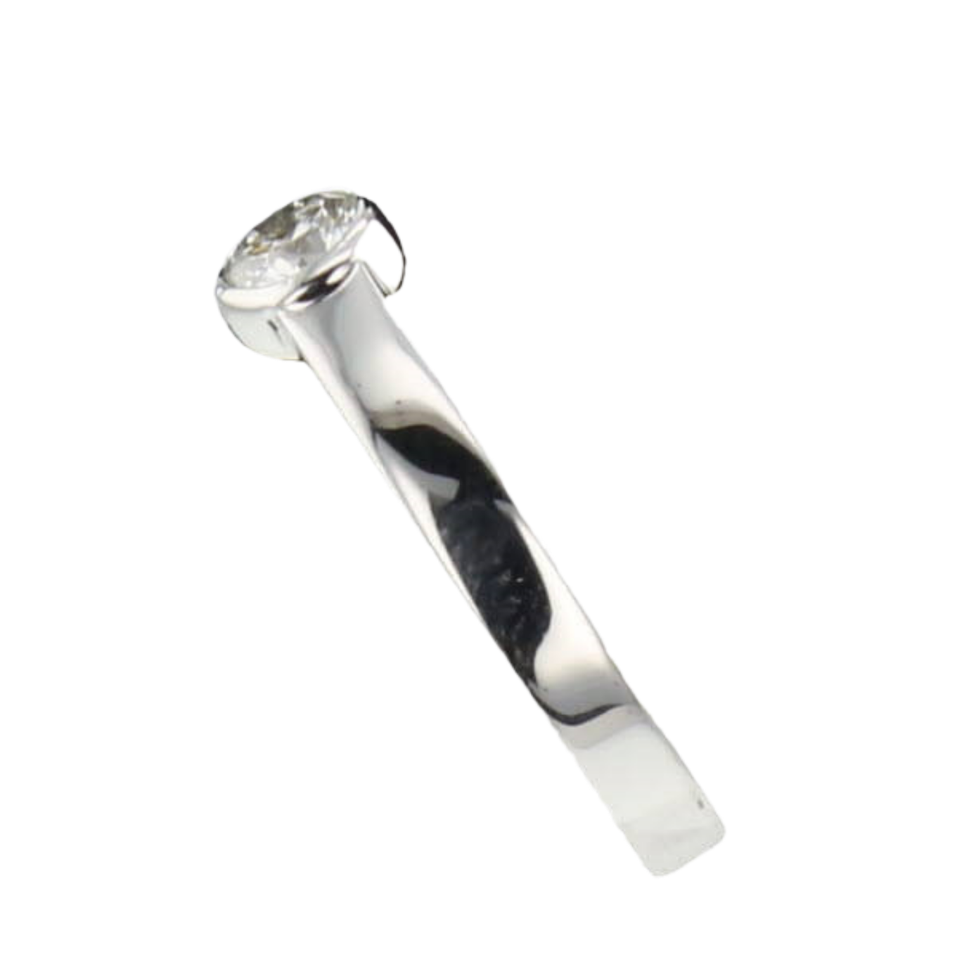 BAGUE_OR_GRIS_750_ET_DIAMANT_0.25_CARATS image