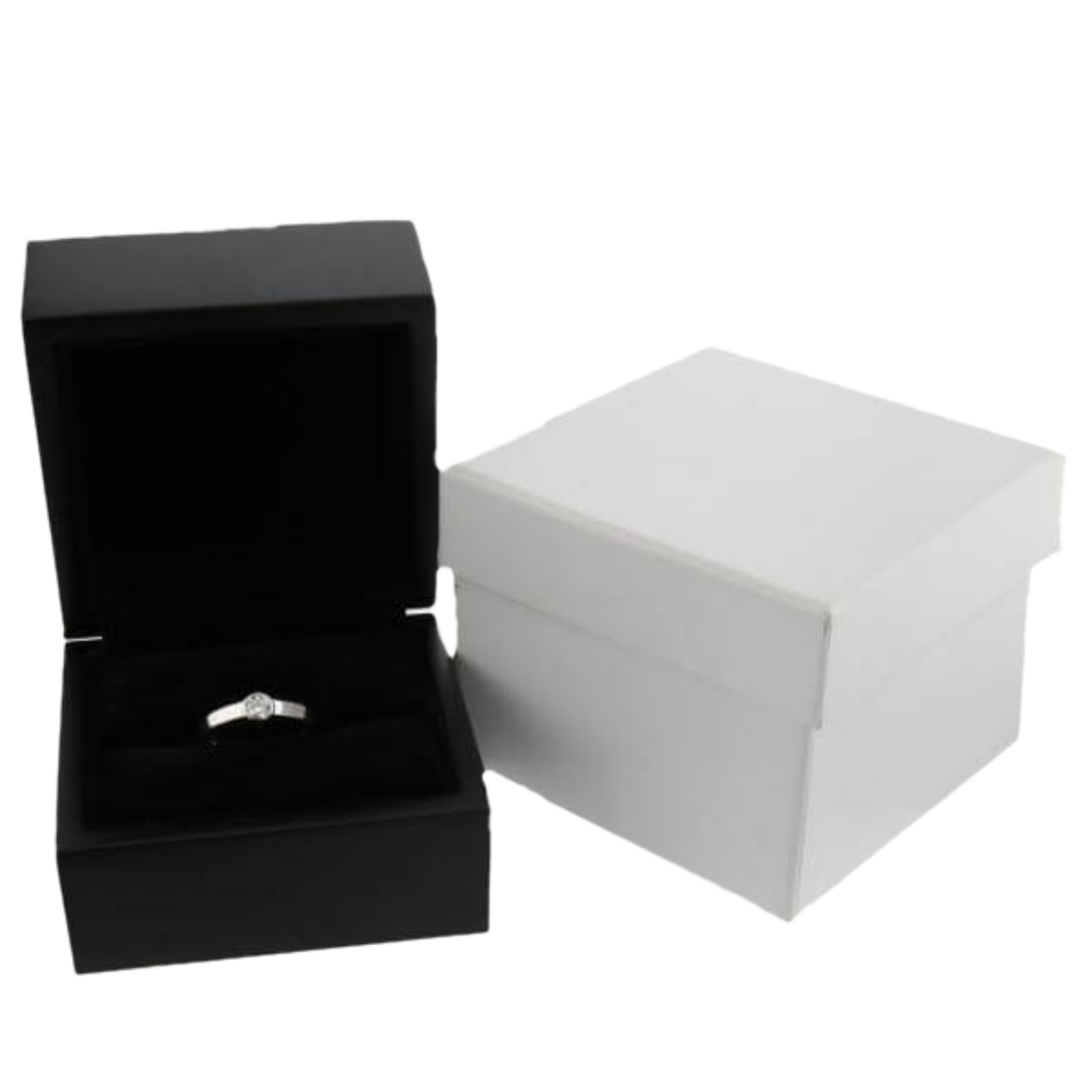 BAGUE_OR_GRIS_750_ET_DIAMANT_0.25_CARATS image