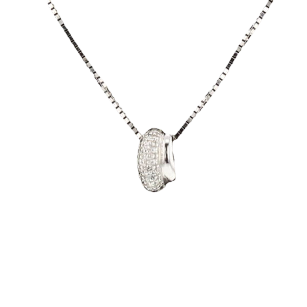 COLLIER_OR_GRIS_DIAMANTS_0.04_CARATS image