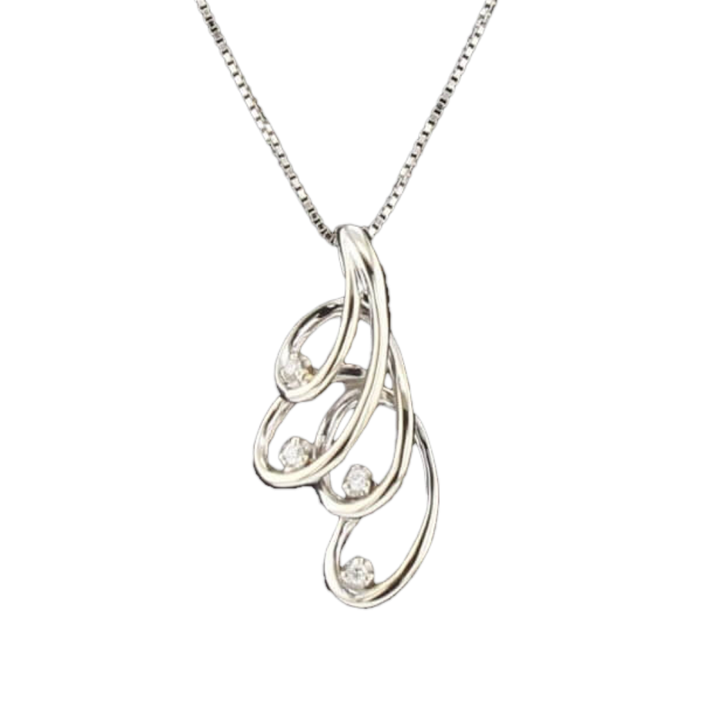 COLLIER_PENDENTIF_SERPENTIN_OR_GRIS_ET_DIAMANTS image