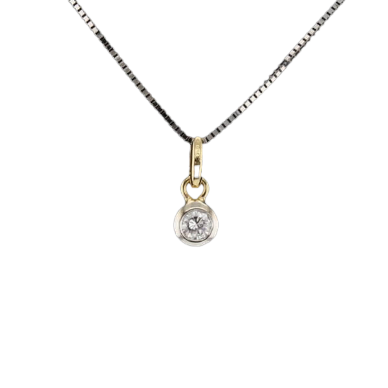 COLLIER_SOLITAIRE_OR_BICOLORE_0.33_CARATS image