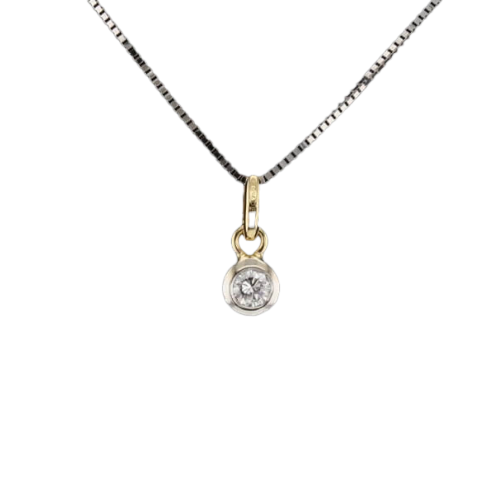 COLLIER_SOLITAIRE_OR_BICOLORE_0.33_CARATS image