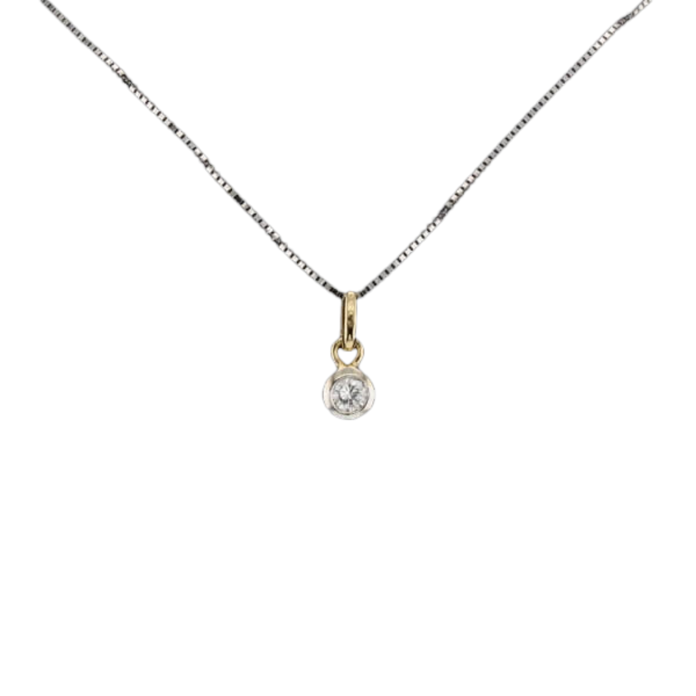 COLLIER_SOLITAIRE_OR_BICOLORE_0.33_CARATS image