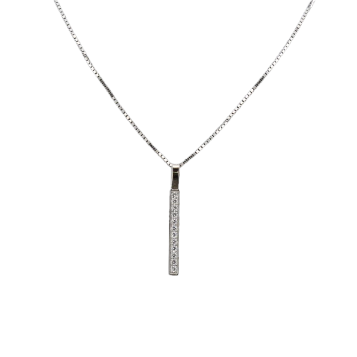 COLLIER_EN_OR_GRIS_DIAMANTS_0.24_CARATS image