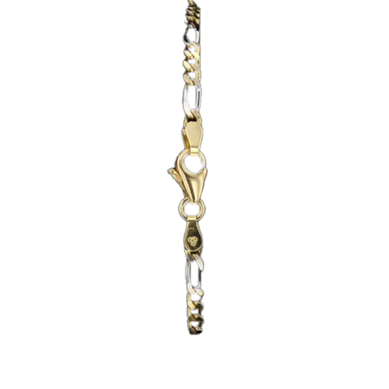 BRACELET_MAILLE_FIGARO_BICOLORE image