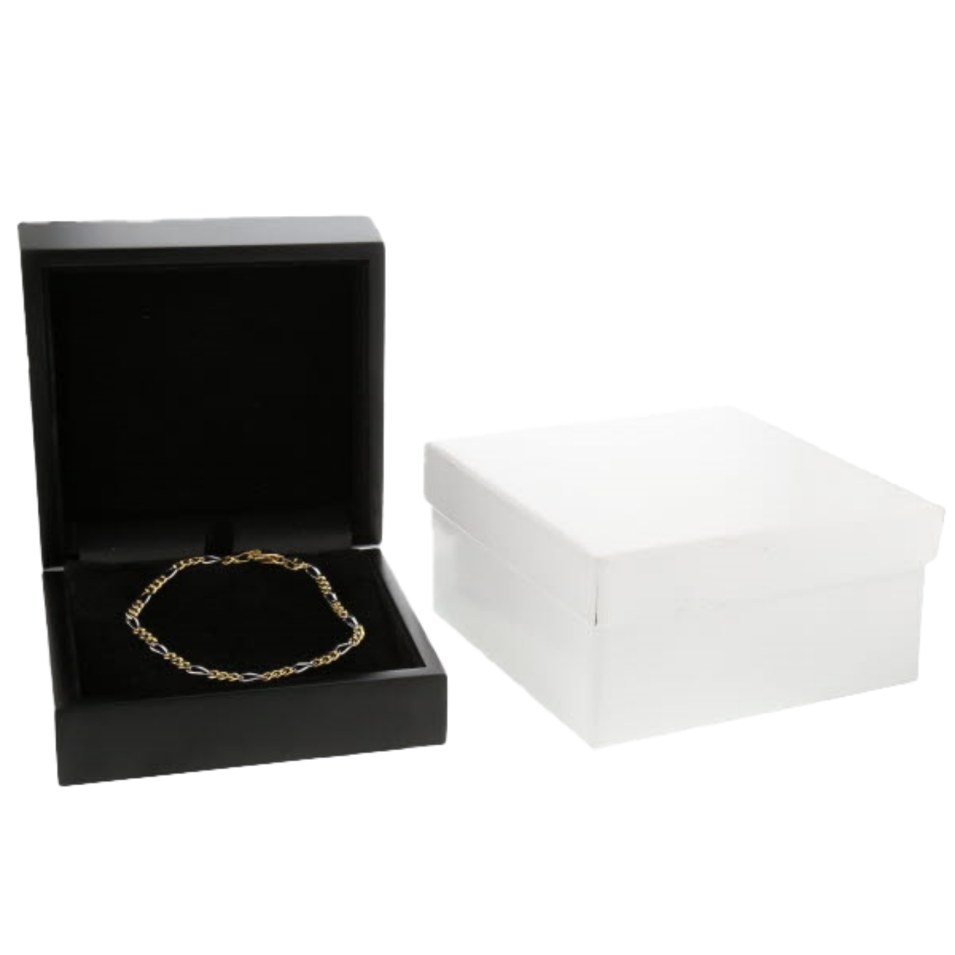 BRACELET_MAILLE_FIGARO_BICOLORE image