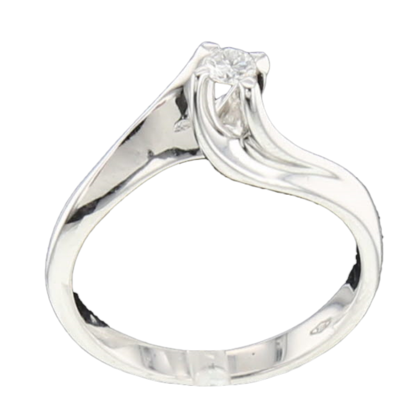 SOLITAIRE_OR_GRIS_DIAMANT_0.16_CARATS image