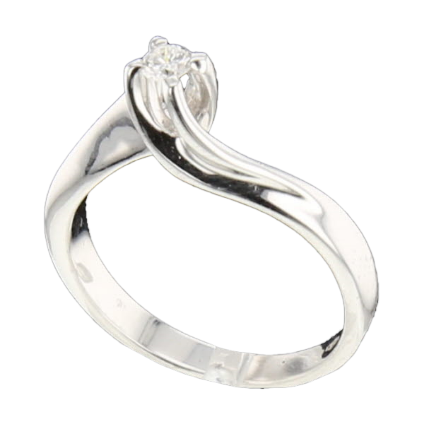 SOLITAIRE_OR_GRIS_DIAMANT_0.16_CARATS image