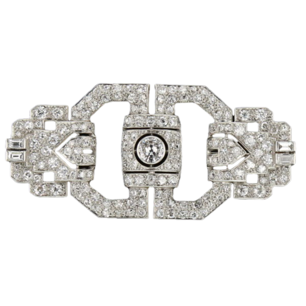 BROCHE_ART_DECO_OR_GRIS_DIAMANTS image