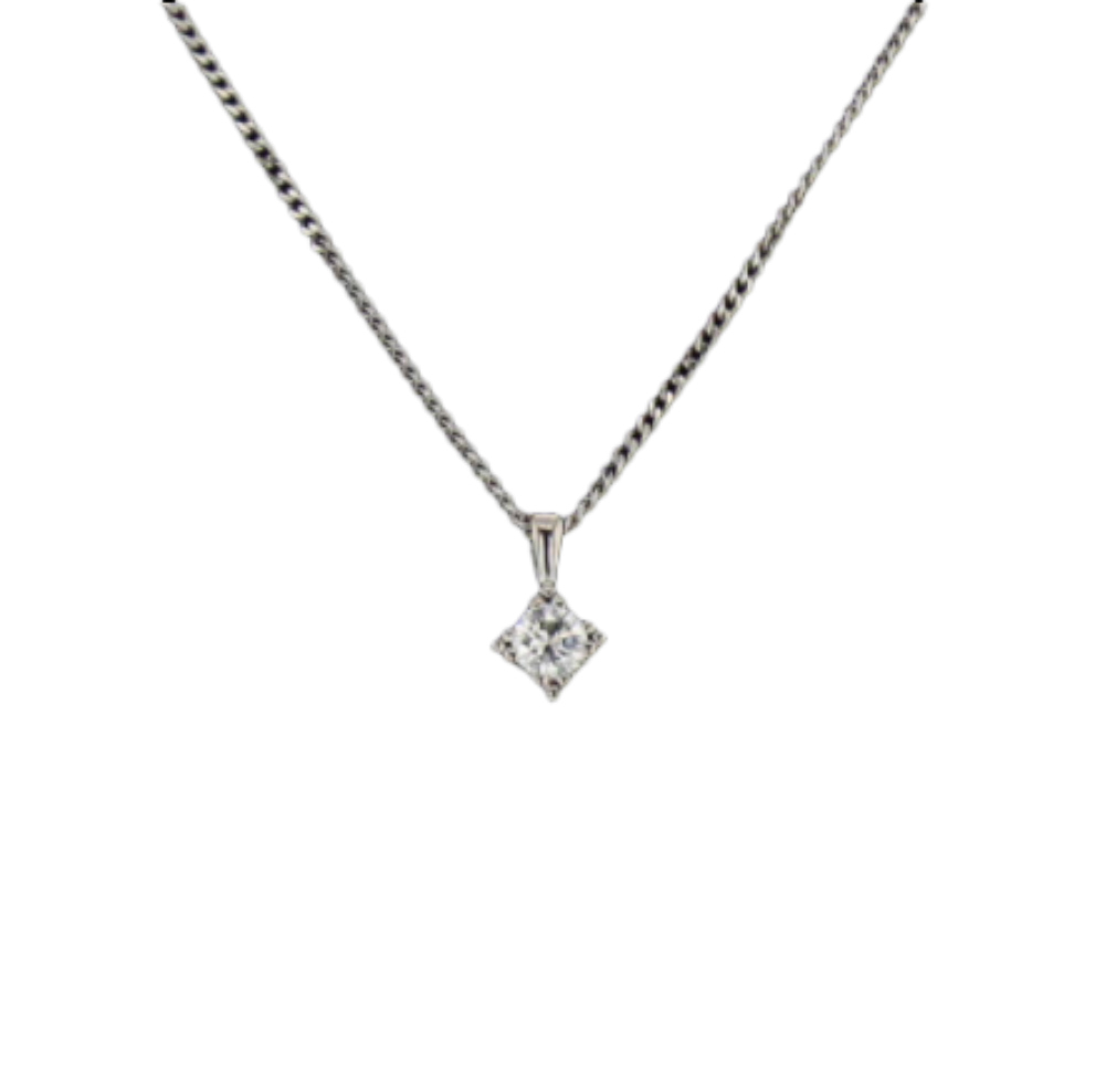 COLLIER_SOLITAIRE_OR_GRIS_0.30_CARATS image