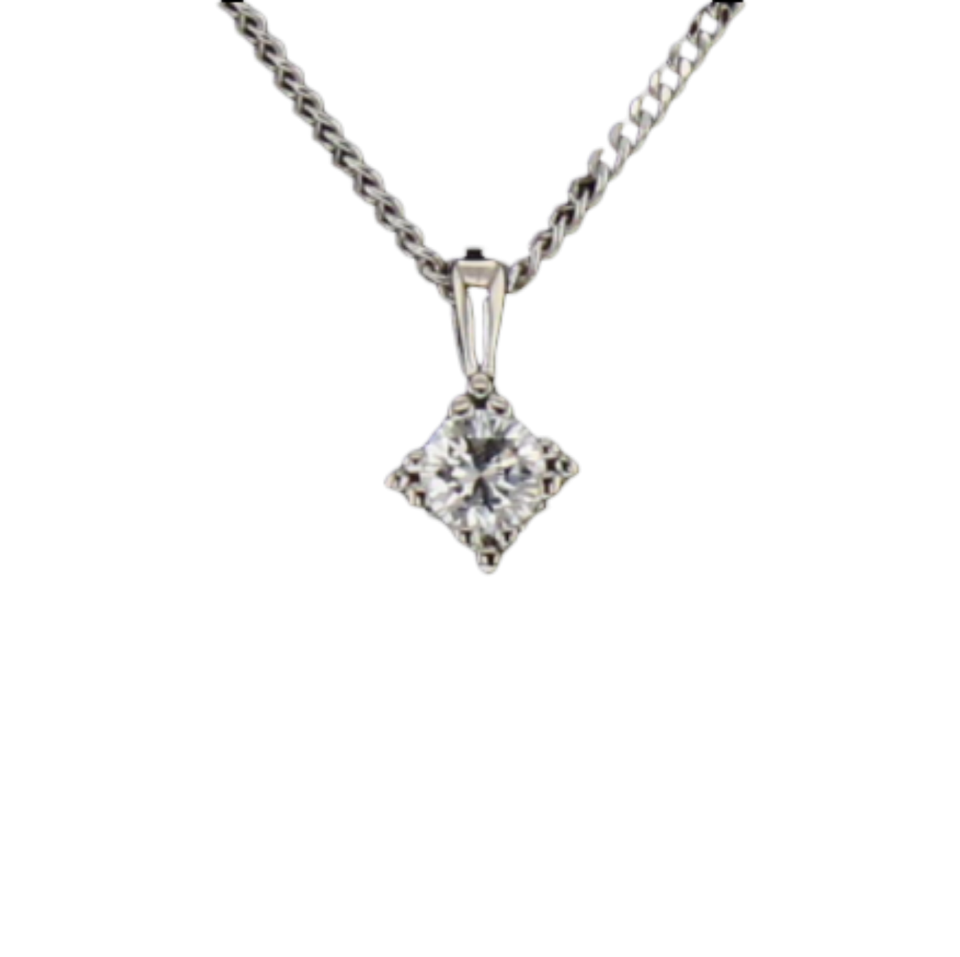 COLLIER_SOLITAIRE_OR_GRIS_0.30_CARATS image