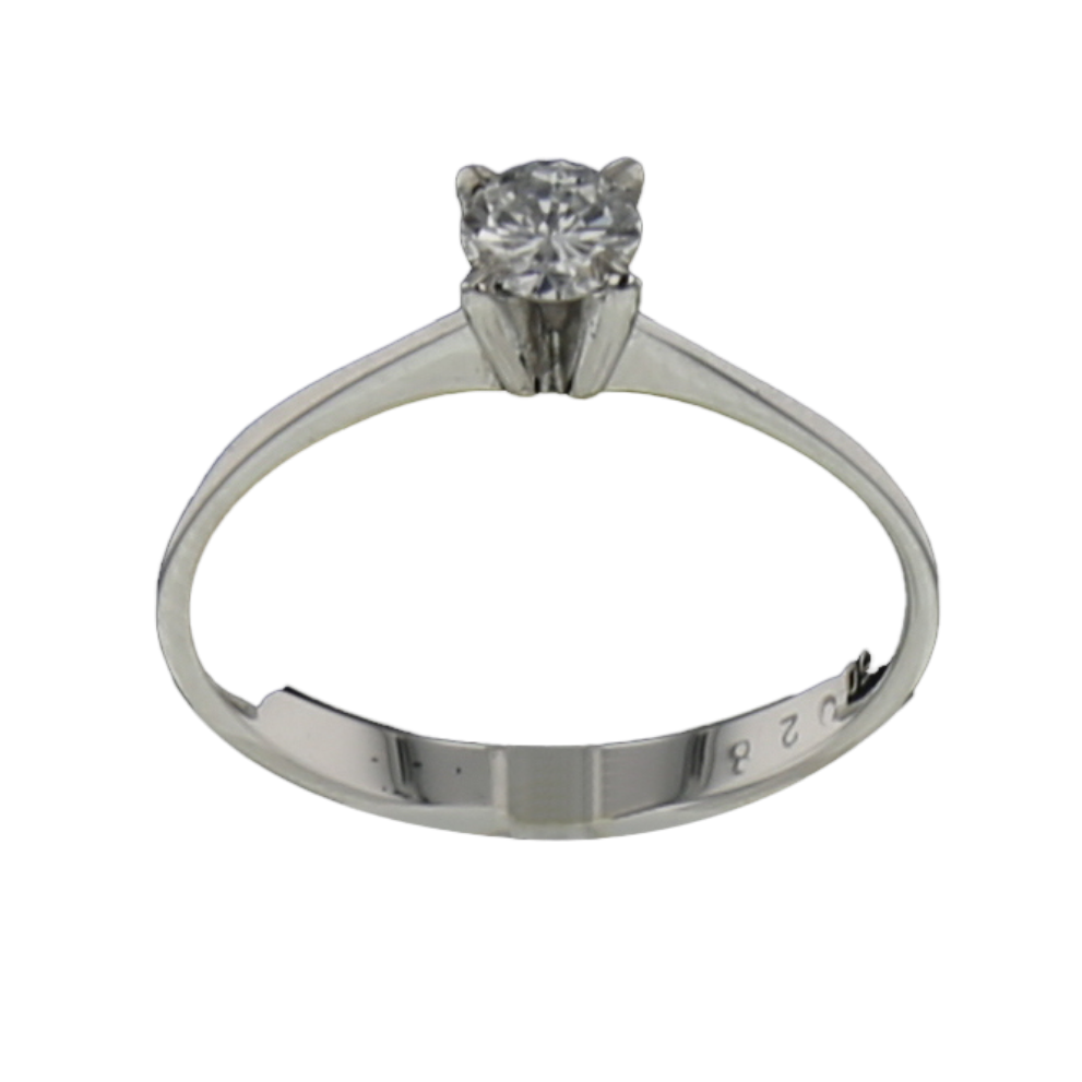 BAGUE_SOLITAIRE_EN_OR_GRIS_0.30_CARATS image