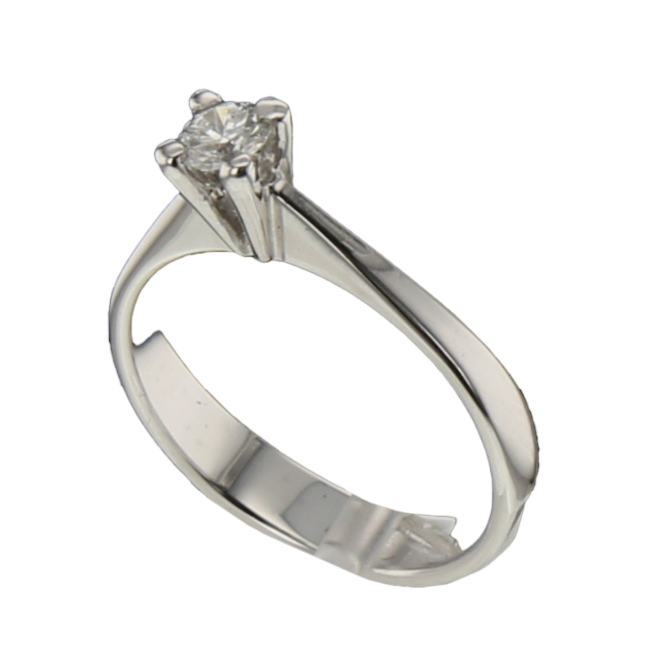 BAGUE_SOLITAIRE_OR_GRIS_DIAMANT_0.20 image