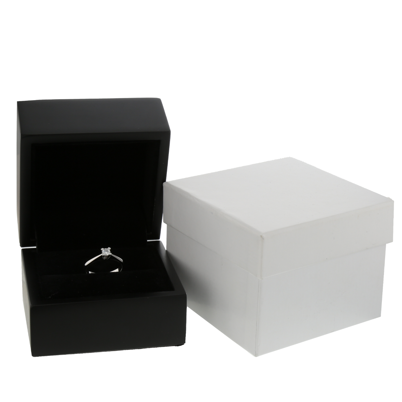 BAGUE_SOLITAIRE_OR_GRIS_DIAMANT_0.20 image