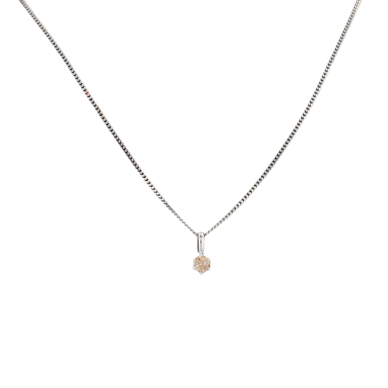 COLLIER_SOLITAIRE_EN_OR_GRIS_0.30_CARATS image