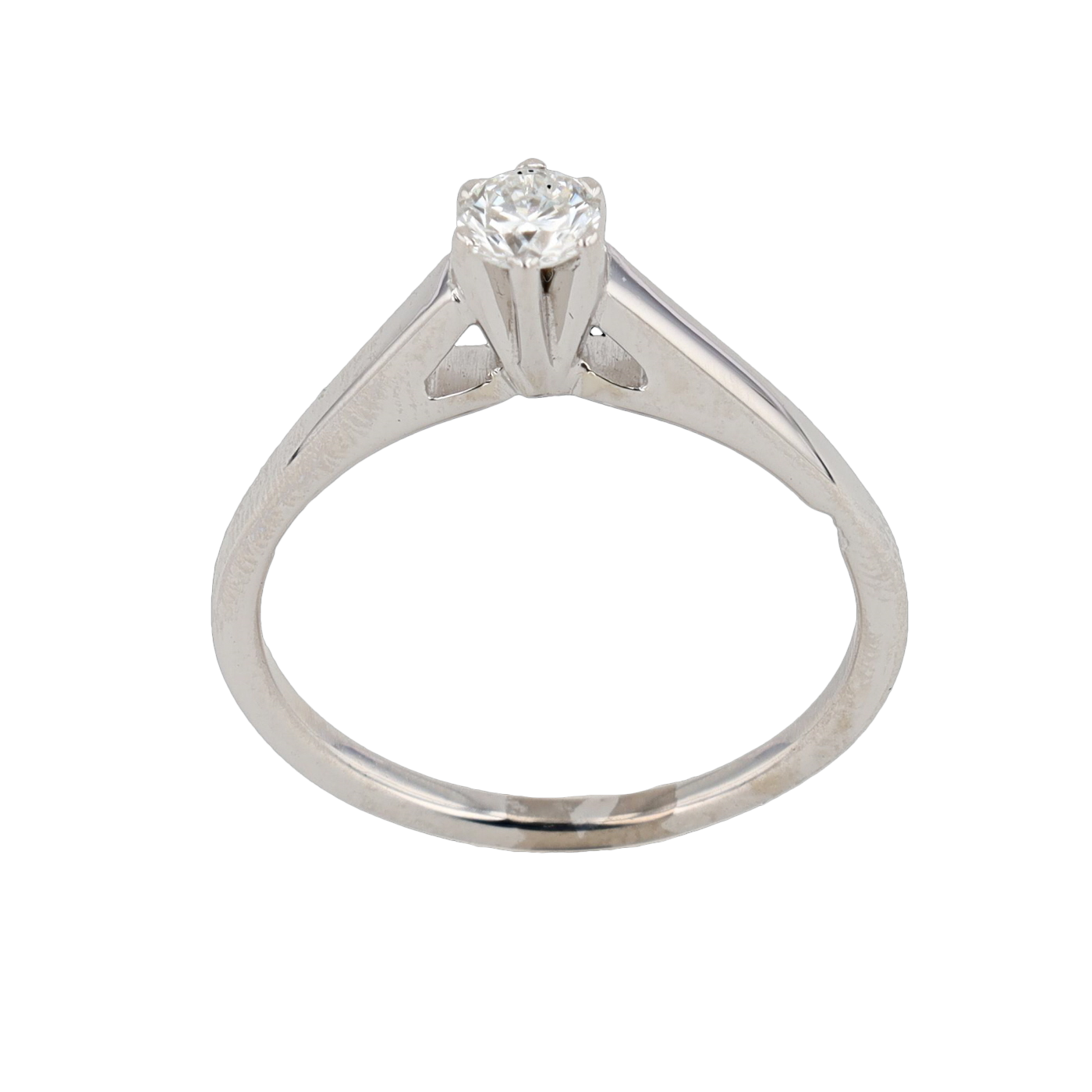 BAGUE OR GRIS DIAMANT 0.23 CARATS