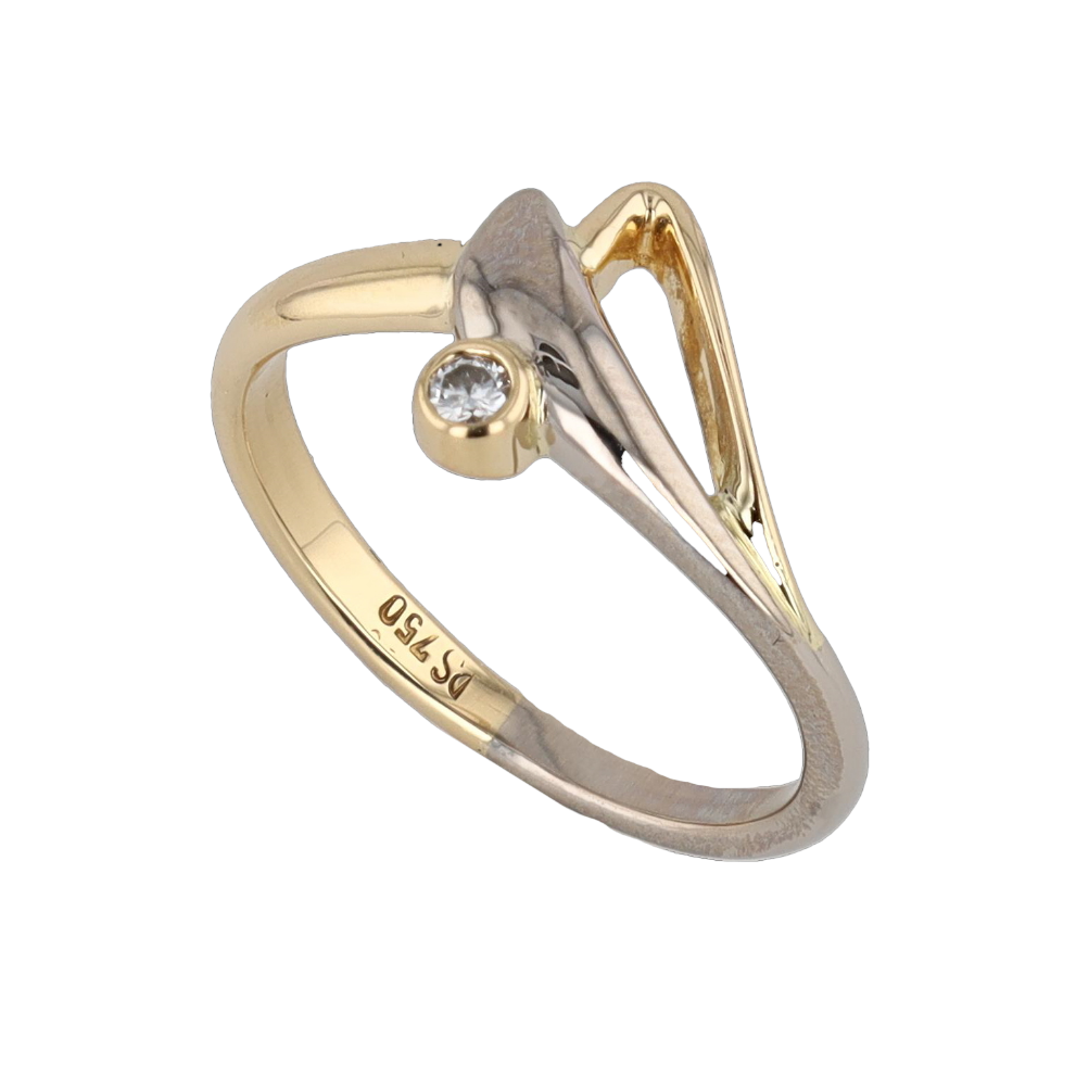 BAGUE_2_ORS_SOLITAIRE_0.08_CARATS image
