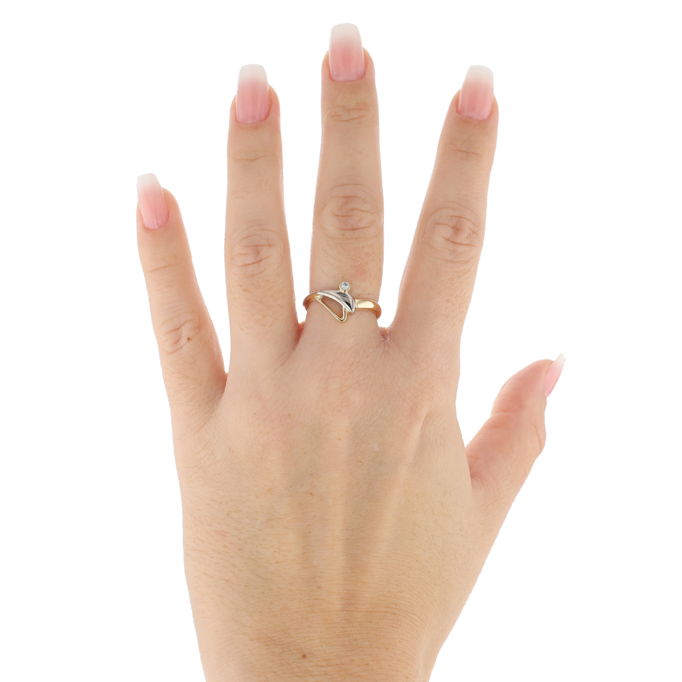 BAGUE_2_ORS_SOLITAIRE_0.08_CARATS image