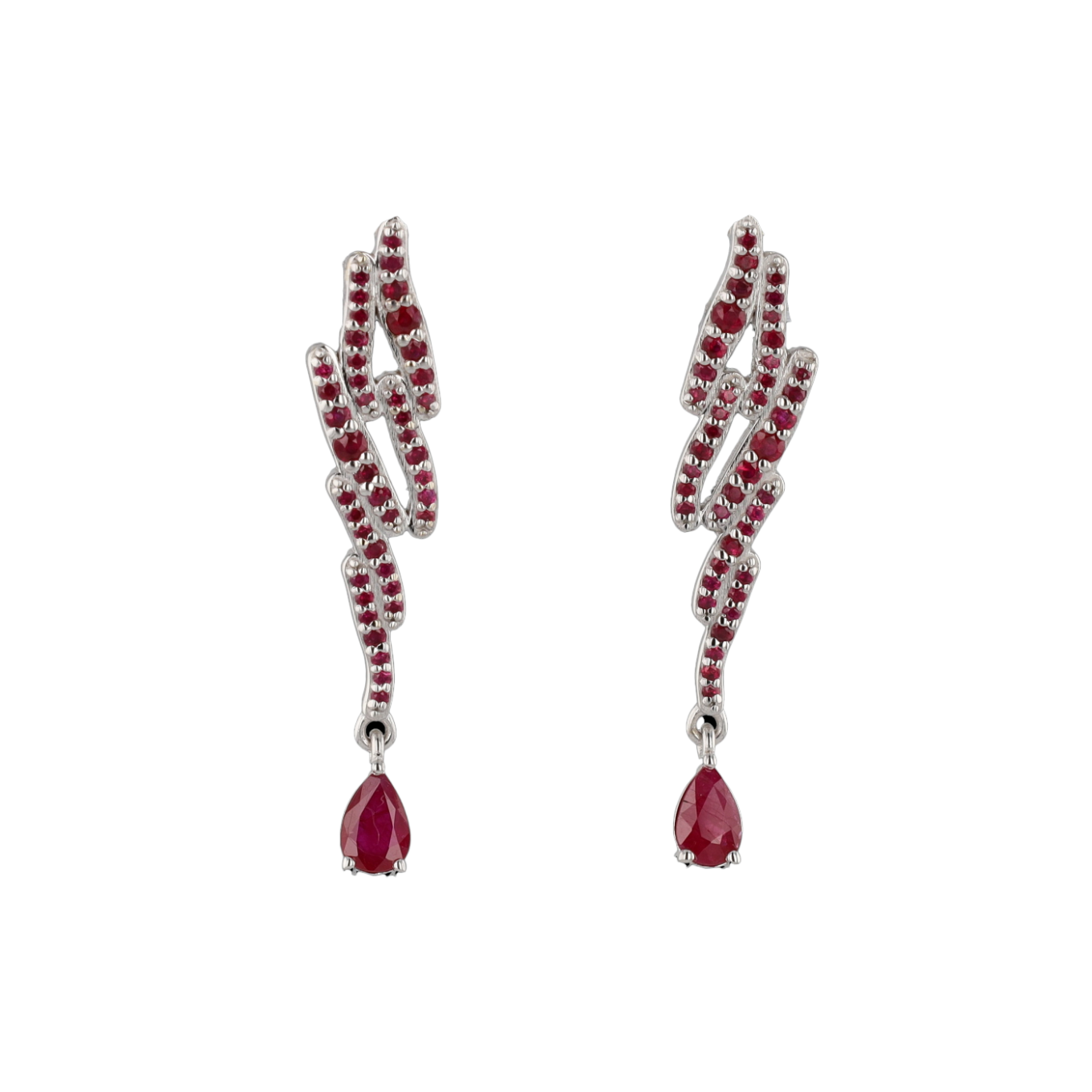 BOUCLES_D'OREILLES_OR_GRIS_RUBIS image
