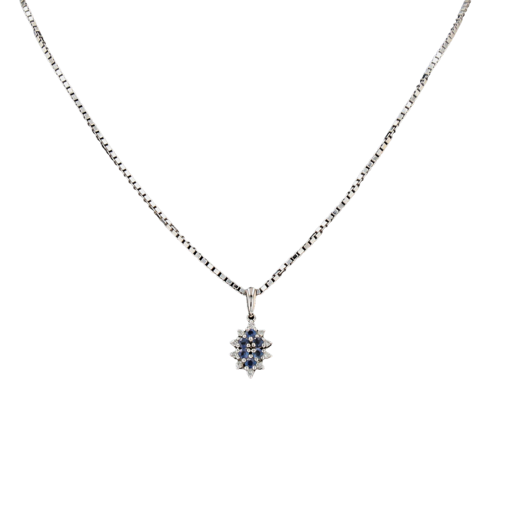 COLLIER_PENDENTIF_OR_GRIS_SAPHIRS_ET_DIAMANTS image