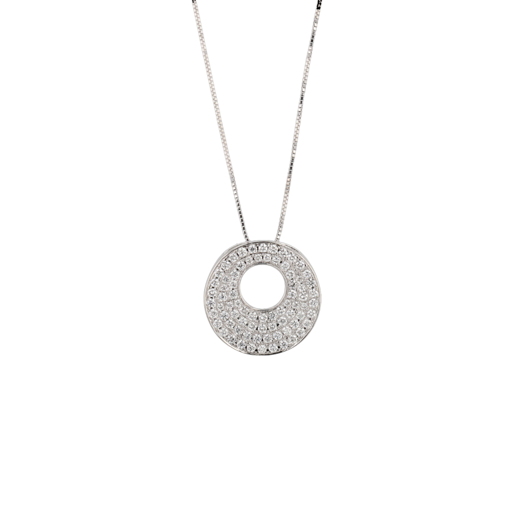 COLLIER___PENDENTIF__ROND_EN_OR_GRIS_750 image