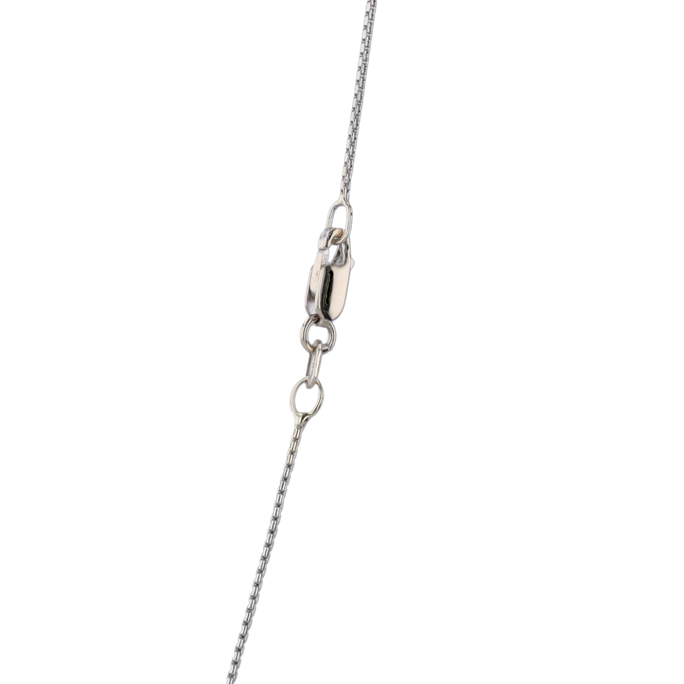 COLLIER_SOLITAIRE_EN_OR_GRIS_0.06_CARATS image