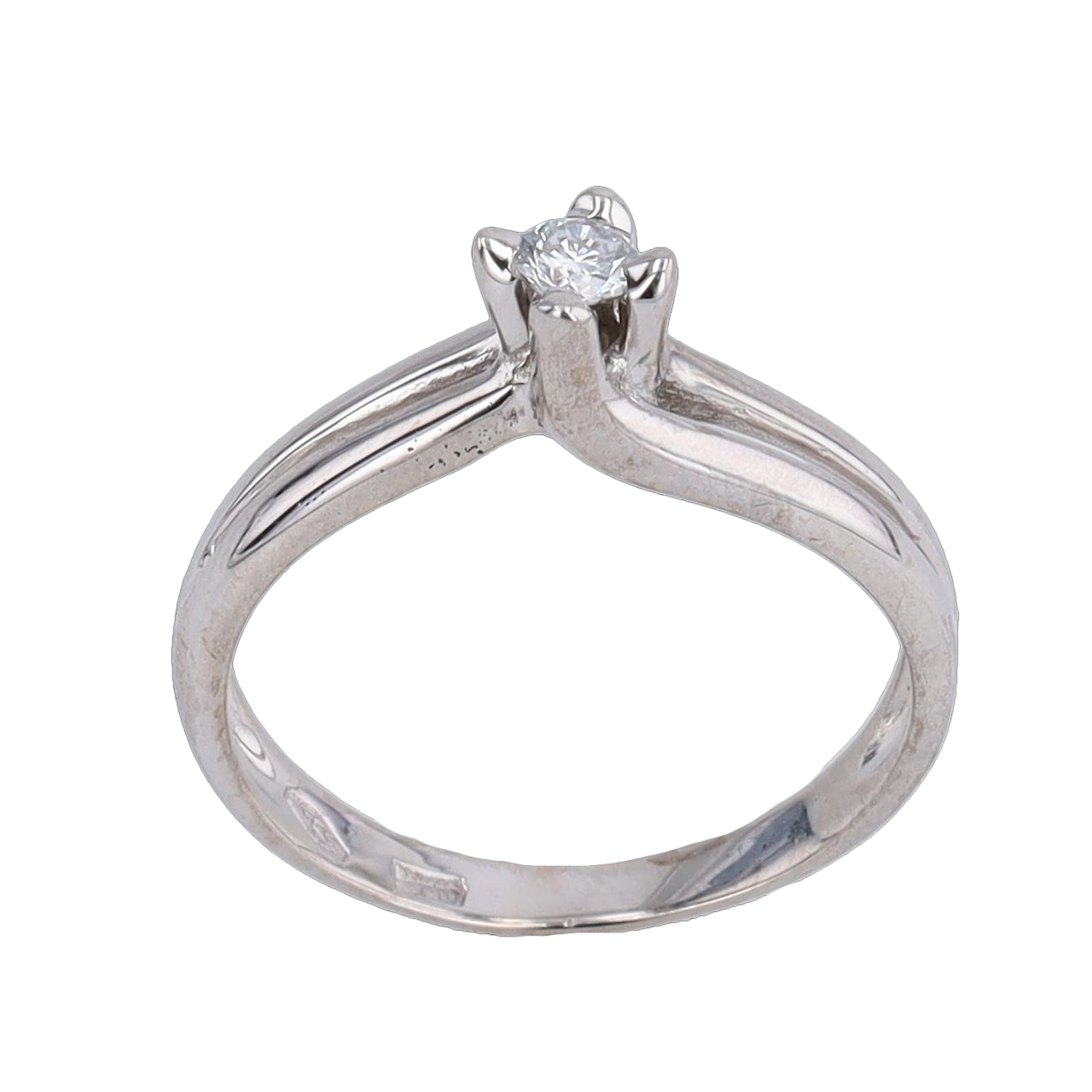 BAGUE OR GRIS DIAMANT