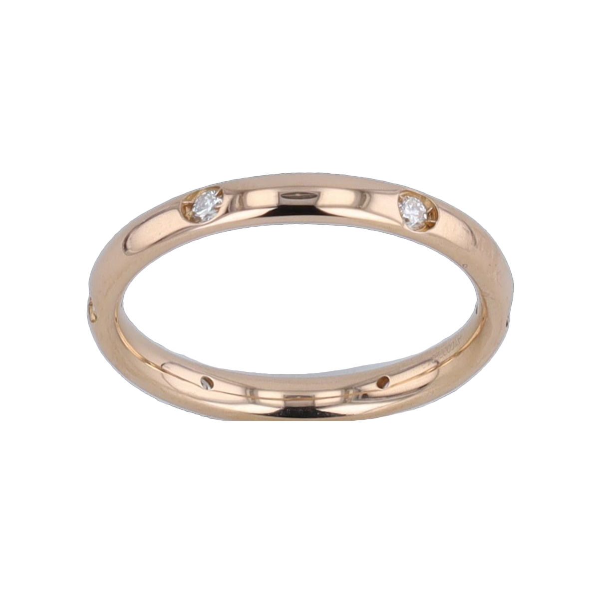 BAGUE POMELLATO LUCCIOLE EN OR ROSE ET DIAMANTS