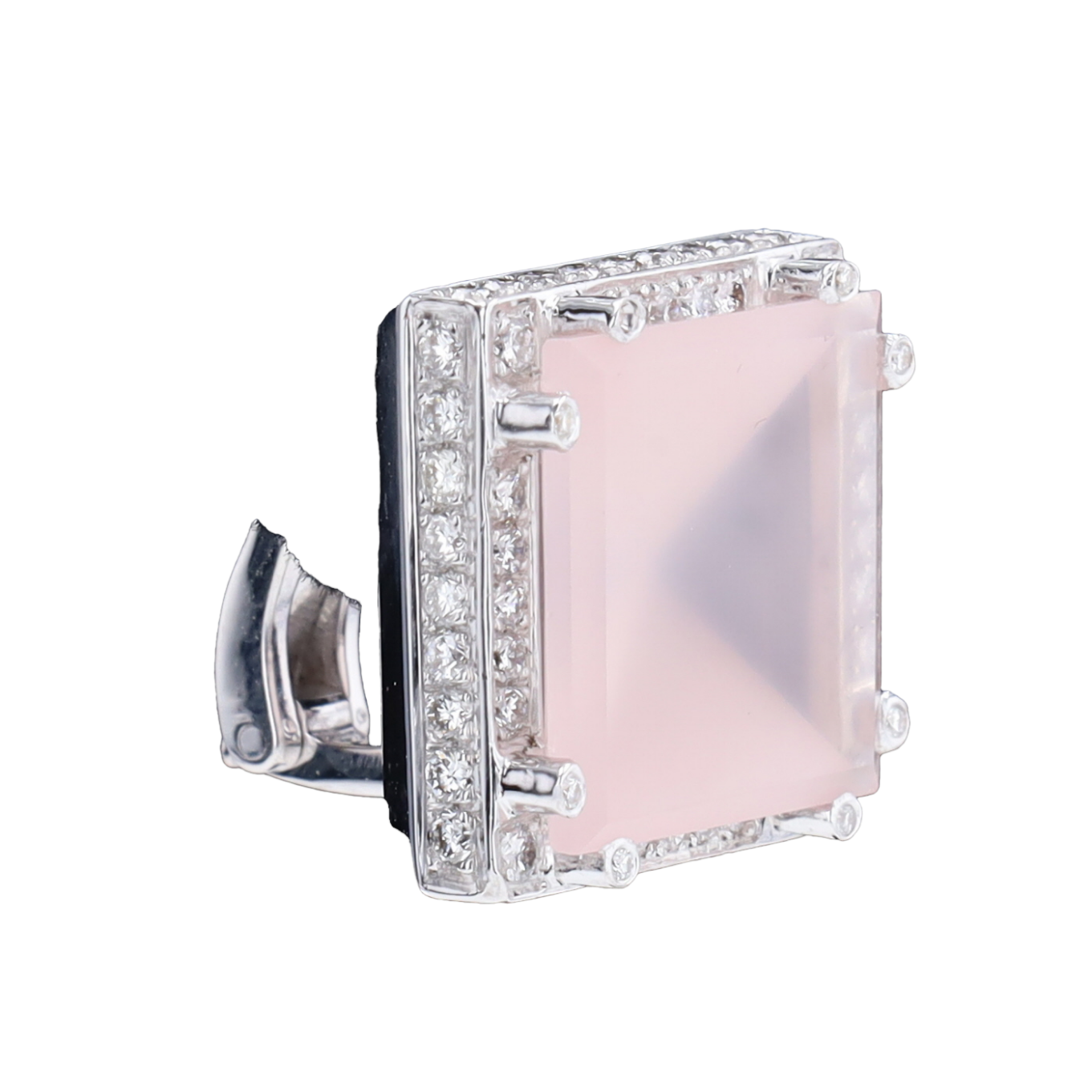 BOUCLES_D’OREILLES_OR_GRIS_QUARTZ_ROSE_DIAMANTS image