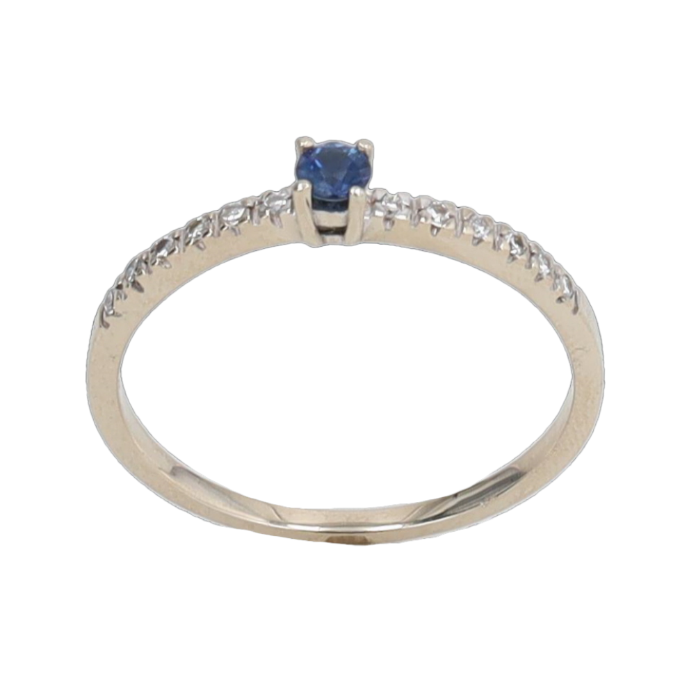 BAGUE_SOLITAIRE_OR_JAUNE__SAPHIR_ET_DIAMANTS image