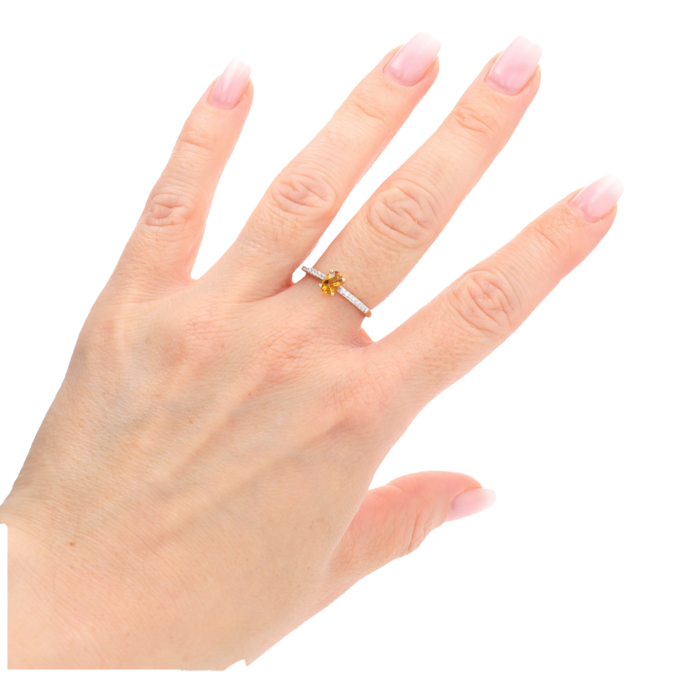 BAGUE_CITRINE_&_DIAMANTS image