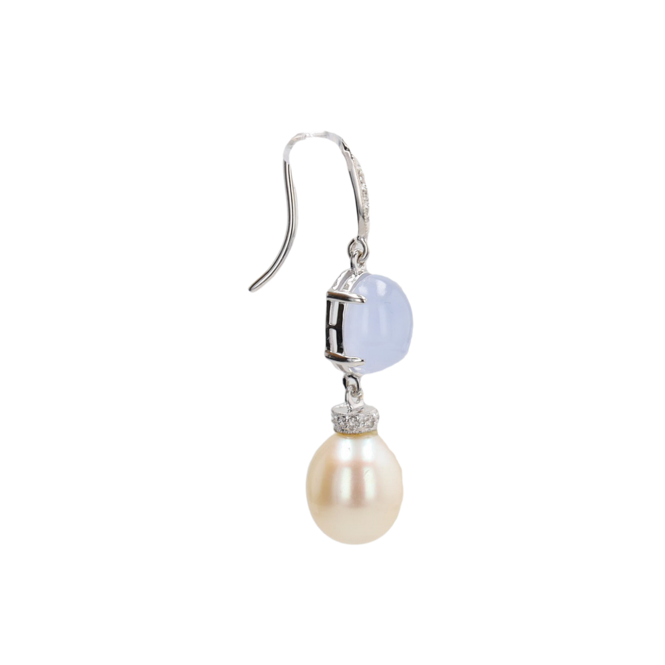 BOUCLES_D'OREILLES_CALCEDOINE_ET_PERLE image