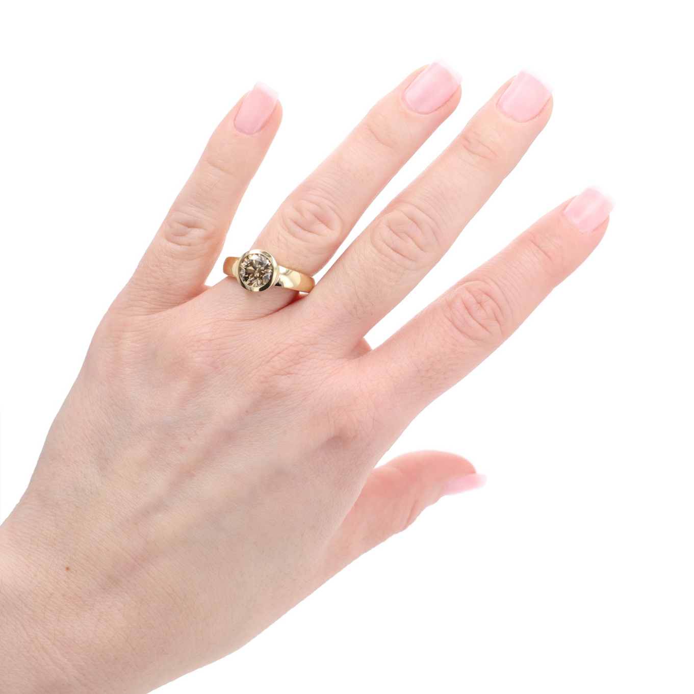 BAGUE_SOLITAIRE_DIAMANT_COGNAC_2.00_CT image