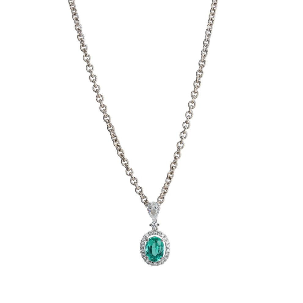 COLLIER_PENDENTIF_HALO_EMERAUDE_1.05_CT image