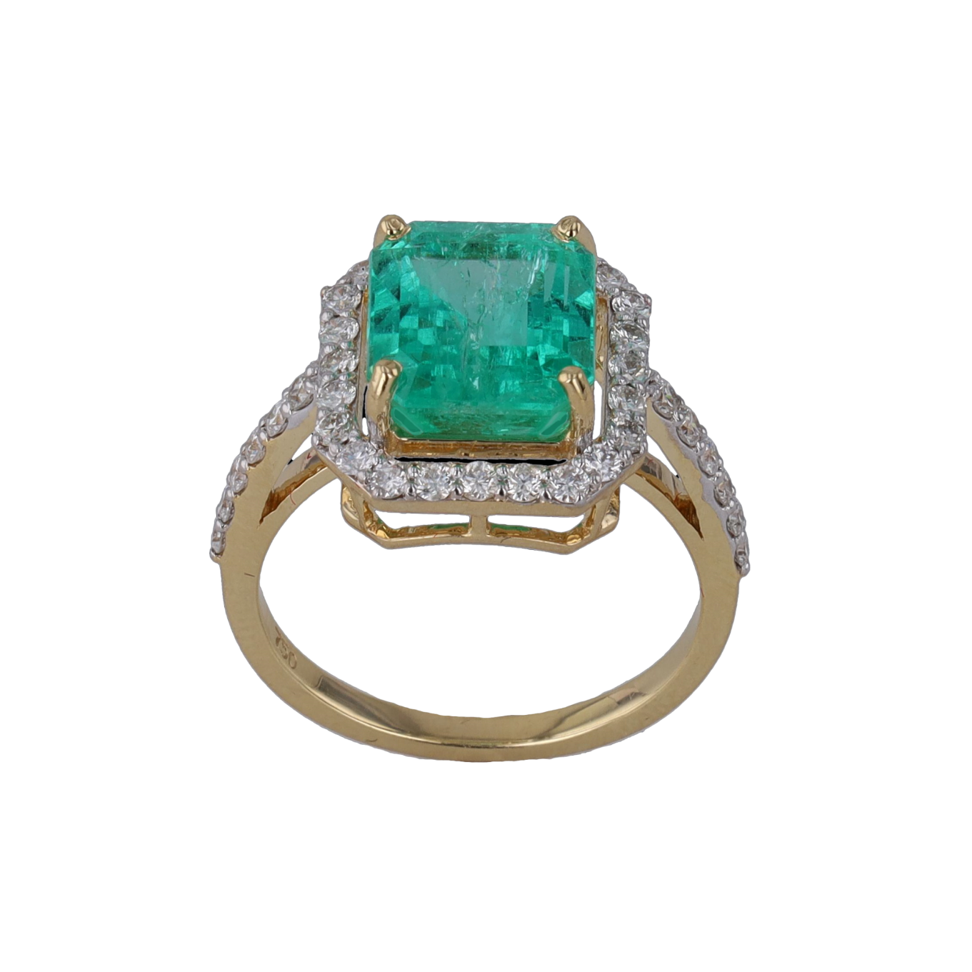 BAGUE_OR_JAUNE_EMERAUDE_ET_DIAMANTS image