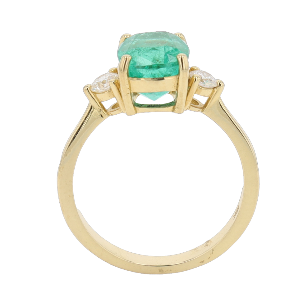 BAGUE_OR_JAUNE_EMERAUDE_ET_DIAMANTS image