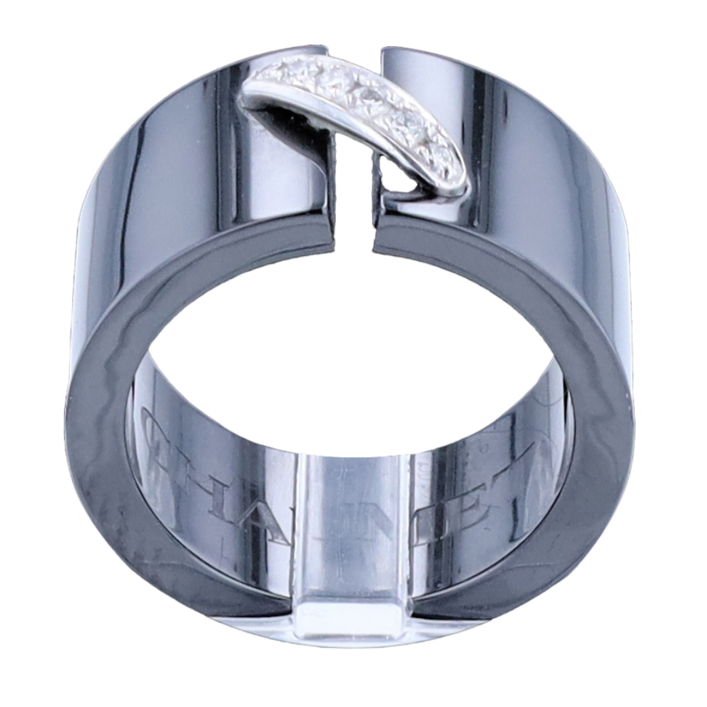 BAGUE_CHAUMET_EN_CERAMIQUE_ET_DIAMANTS image