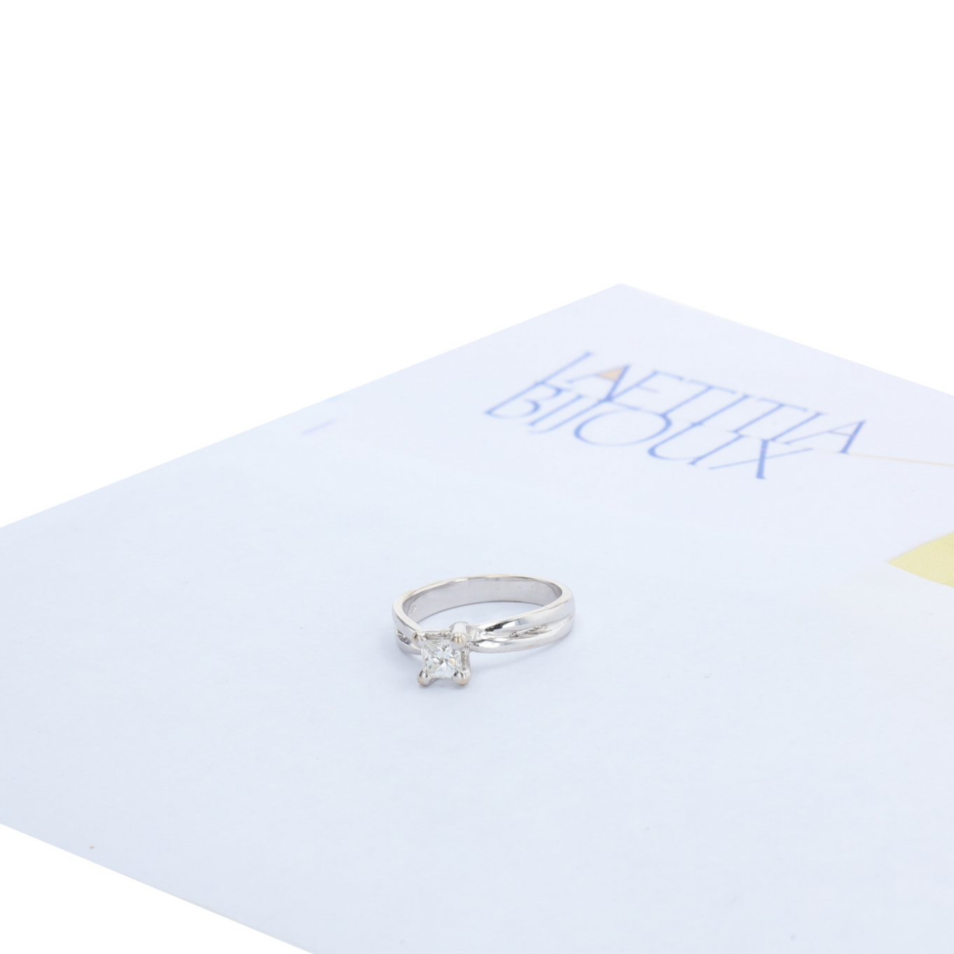 BAGUE_SOLITAIRE_PRINCESSE_DIAMANT_0.45_CT image