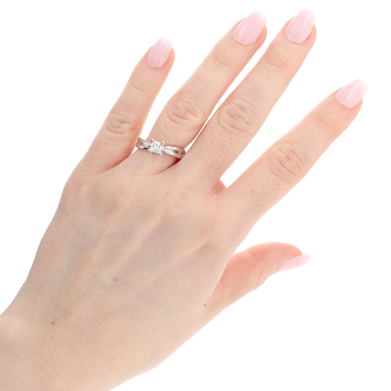 BAGUE_SOLITAIRE_PRINCESSE_DIAMANT_0.45_CT image