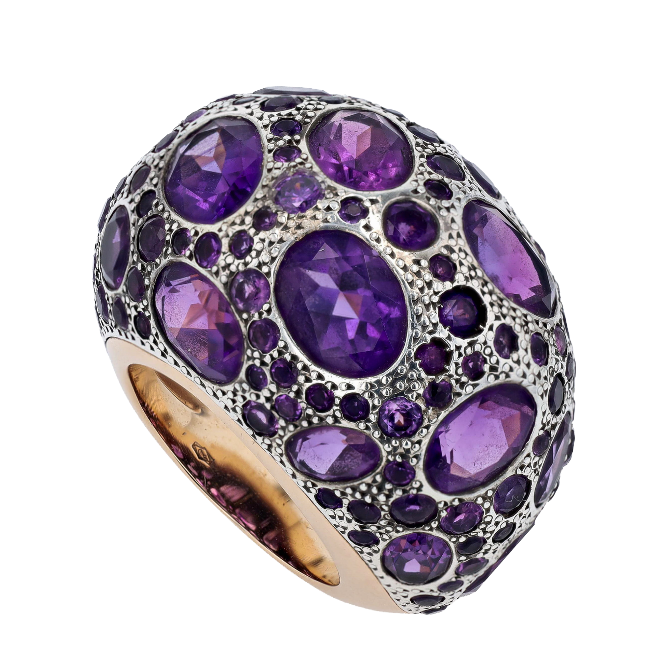 BAGUE_POMELLATO_DOME_AMETHYSTES_15_CT image