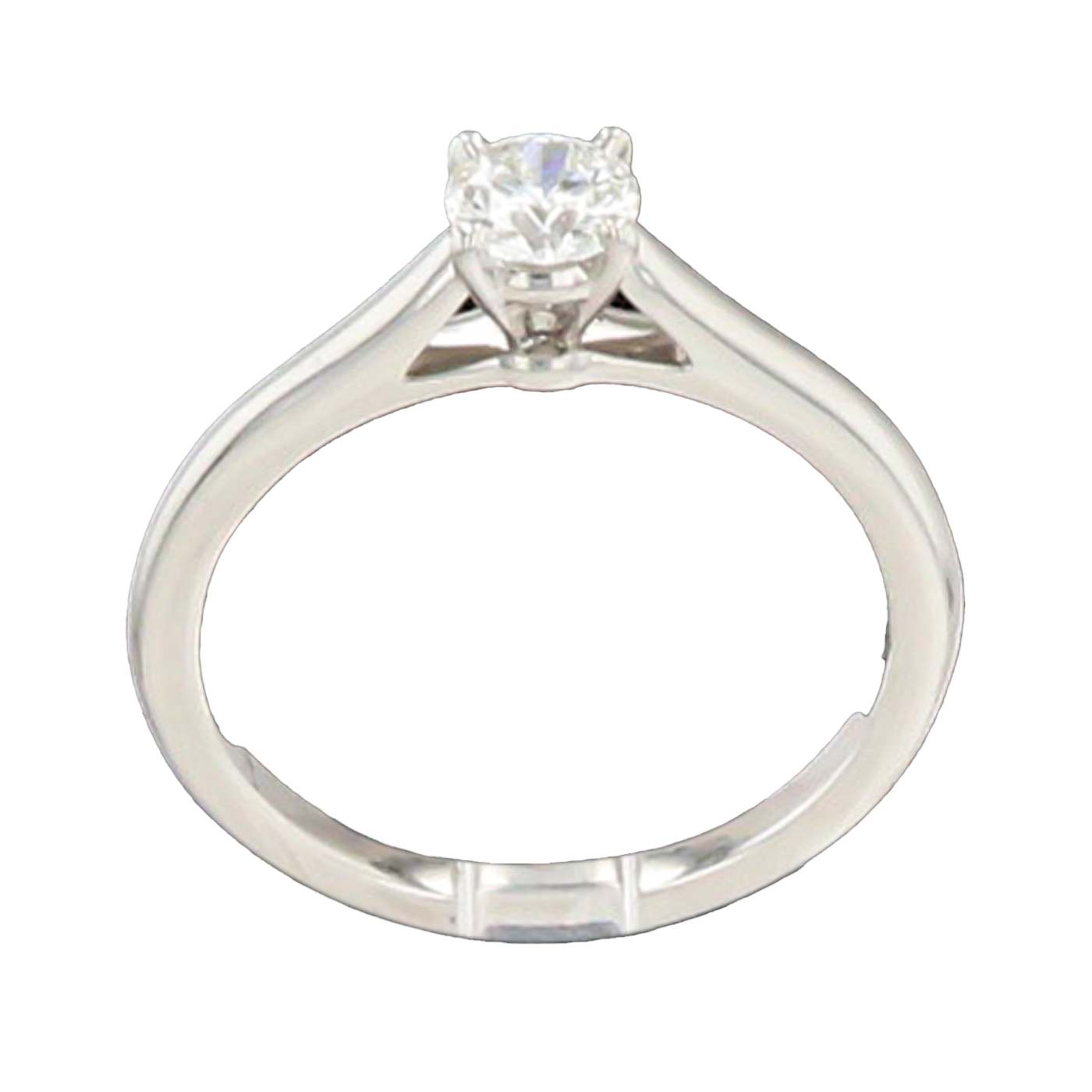 BAGUE CARTIER SOLITAIRE EN PLATINE ET DIAMANT