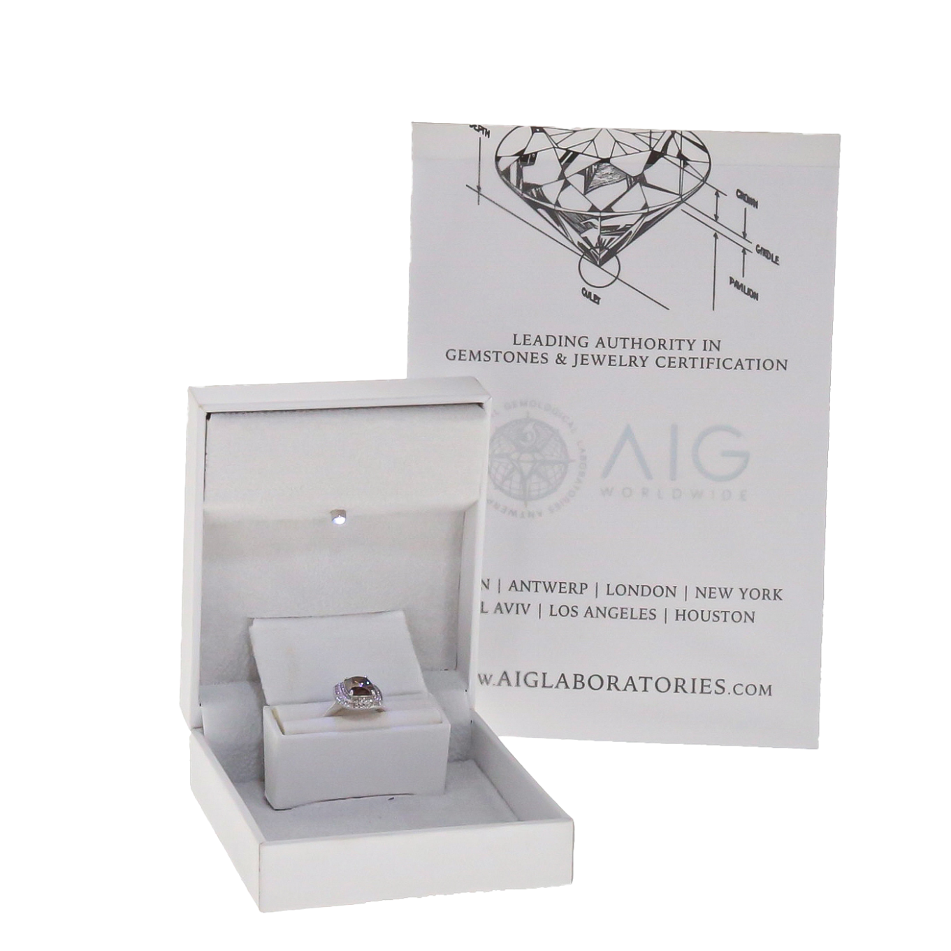 BAGUE_OR_GRIS_14_CARATS_TAILLE_COUSSIN image